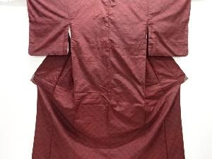 紗綾形模様織出し十日町紬着物